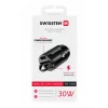 USB adapter 1x + USB-C (Power Delivery, Super Charge, 30W, fekete)