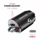 USB-C adapter 2x (Power Delivery 45W, fekete)