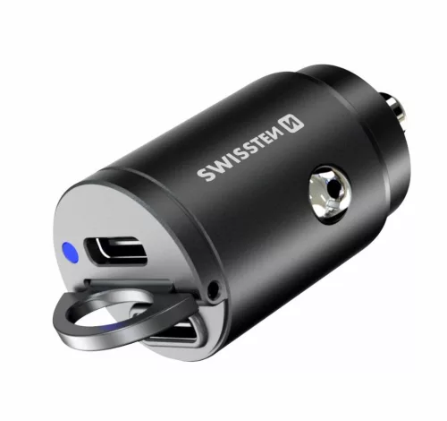 USB-C adapter 2x (Power Delivery 45W, fekete)