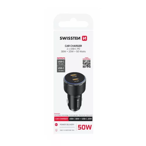 USB adaptér 2x USB-C (50W)
