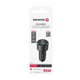 USB adaptér 1x + 2x USB-C (95W)