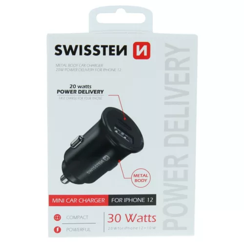 USB adapter 1x + USB-C (Power Delivery 20W, fekete)