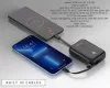 Swissten 10000mAh powerbank (beépített kábelek)