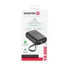 Swissten 10000mAh powerbank (beépített kábelek)