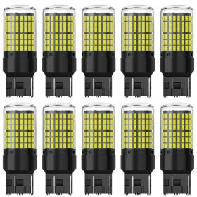   7443-144SMD T20 W21/5W LED izzó - fehér - 12-48V CANBUS - 10db-os