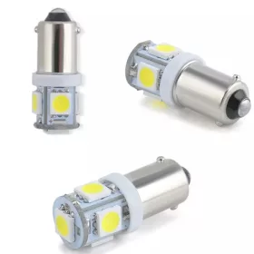 2DB-os 5SMD BA9S(bajonett) CANBUS LED COB - fehér - 24V