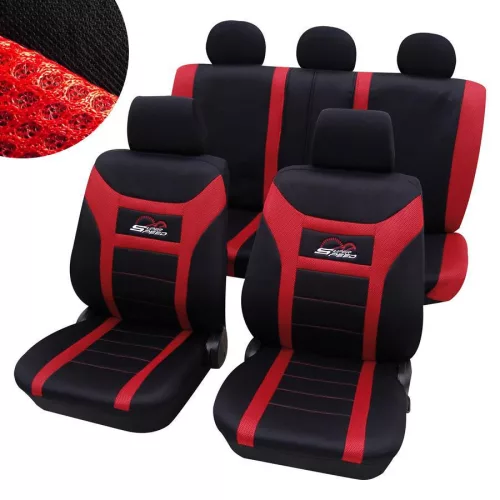 Petex Super Speed univerzális üléshuzat szett- oldallégzsákos - piros