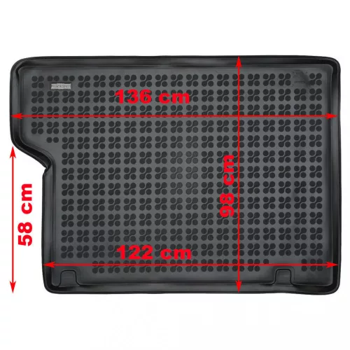 Ford Tourneo Custom 2012-2018 (hosszú változat, 3. sor mögött) Rezaw-Plast méretpontos csomagtértálca