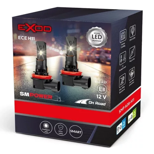 SMP A08 H11 - ECE R37 - HP LED szett