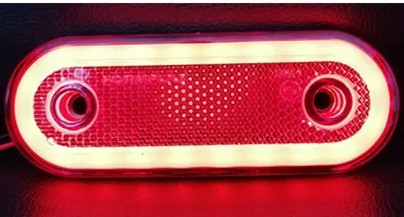 20LED-es szélességjelző - piros - E-jeles - 12-24V