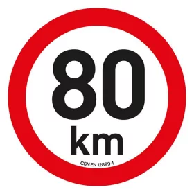 Magnetka omezení rychlosti 80km/h (14 cm)