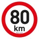 Magnetka omezení rychlosti 80km/h (14 cm)
