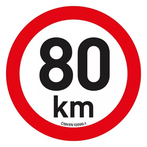 Magnetka omezení rychlosti 80km/h (14 cm)