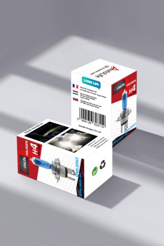 Halogén izzó H4 +50% emelt fényerővel, Fehér - 55/60W 12V LONGLIFE - 1db