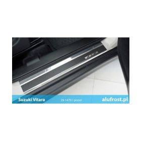   Küszöbvédő lécek Suzuki Vitara 2015- (rozsdamentes acél+karbon fólia)