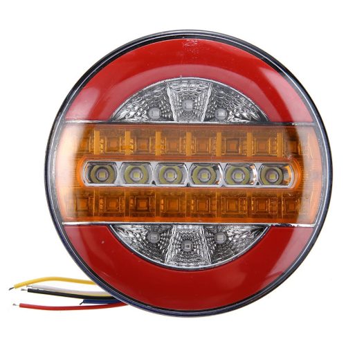 Hátsó Kerek LED lámpa - 3 funkciós - 24V - 140mm W15655-2