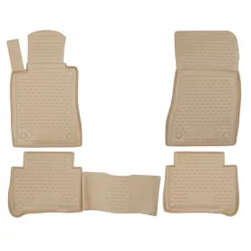   Mercedes E-Classe W211 2002-2009 (bézs) Novline méretpontos gumiszőnyeg szett