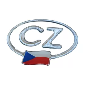 CZ 3D matrica (11x8cm, ezüst)