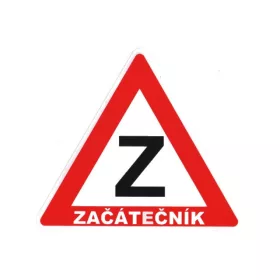 Matrica "Kezdő" (fehér-piros)