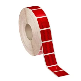   Fényvisszaverő szalag - szakaszos - “E” jeles - piros - 45mx5cm