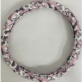 KV-TH38154T Pink Terepmintás kormányvédő 38 cm