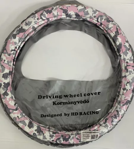 KV-TH38154T Pink Terepmintás kormányvédő 38 cm