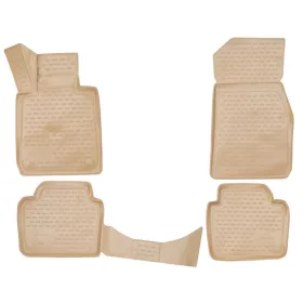   BMW 3 2011-2019 (F30, bézs) Novline méretpontos gumiszőnyeg szett