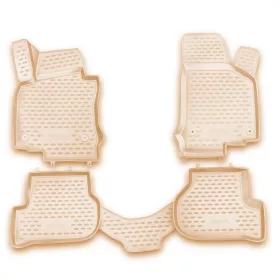   Skoda Octavia II. 2004-2013 (bézs) Novline méretpontos gumiszőnyeg szett