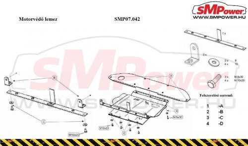 Fiat Palio, 1996-2003 - Motorvédő lemez - SMP07.042