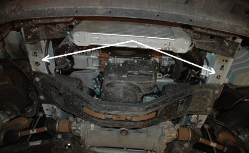 Ford Transit, 2001-2006 (első meghajtású) - Motorvédő lemez - SMP08.059K