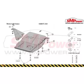  Mercedes Sprinter 2006 - 2018 - Motorvédő lemez - SMP27.310
