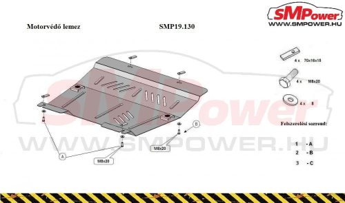 Nissan Kubistar, 2004-2008 - Motorvédő lemez - SMP19.130