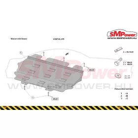 Peugeot 5008, 2009-2016 Motorvédő lemez - SMP18.199