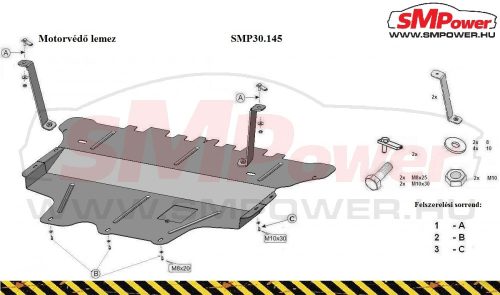 Skoda Octavia III, 2013-2019 Motorvédő lemez - SMP30.145K