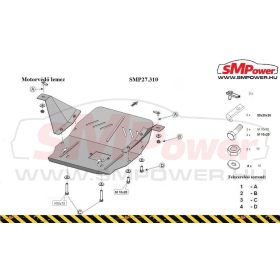 Volkswagen Crafter, 2006-2016 Motorvédő lemez - SMP27.310K