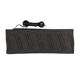   Kormányvédő, fűzős, fekete, perforált, 37-39cm (HD-KV-HB6077K-B)