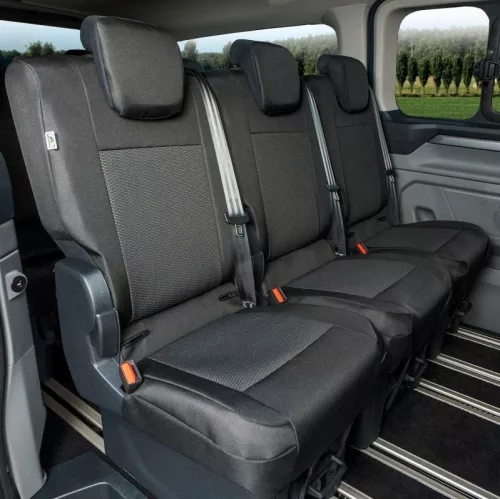Pontos autóüléshuzatok VW Transporter T7 2024- (1+1+1, 2. és 3. sor)