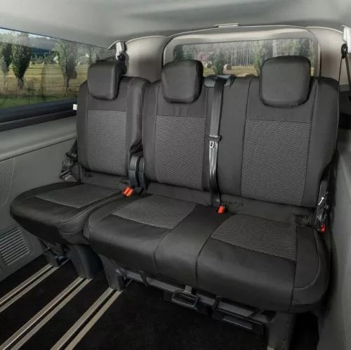 Pontos autóüléshuzatok VW Transporter T7 2024- (1+2, 2. és 3. sor)