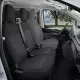 Přesné autopotahy Ford Transit Custom 2024- (dvojité sedadlo spolujezdce, bez stolku)