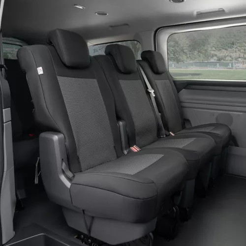 Pontos autóüléshuzatok VW Transporter T7 2024- (1+1+1, 2. sor)