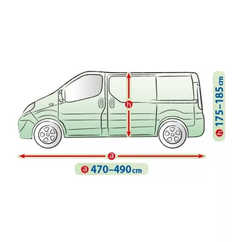Toyota ProAce 2012-2016 (rövid változat) autótakaró ponyva