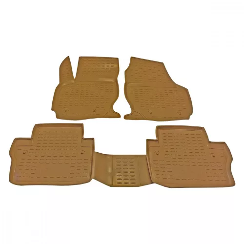 Volvo XC70 2007-2016 (bézs) Novline méretpontos gumiszőnyeg szett