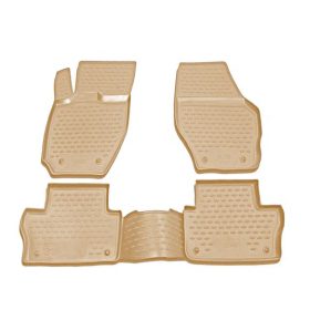   Volvo V60 2010-2018 (bézs) Novline méretpontos gumiszőnyeg szett