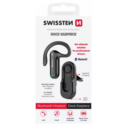 Handsfree autós fülhallgató Swissten Earpiece