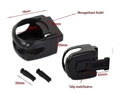 Autó hamutartó tartó pohártartó W04597