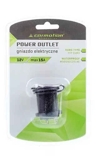 Beépíthető elektromos aljzat 12/24V