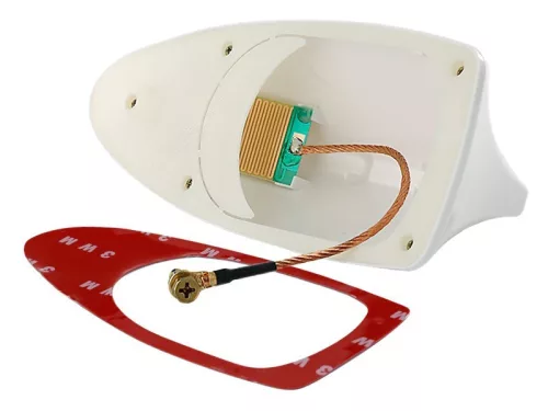 Cápauszony rádióantenna - fehér - A13019W / 58540WT