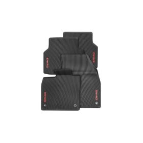   Skoda Enyaq iV 2021- (piros felirat) Skoda méretpontos gumiszőnyeg szett