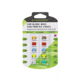Penge biztosítékok MINI LOW PROFILE LED jelzővel, 10 db