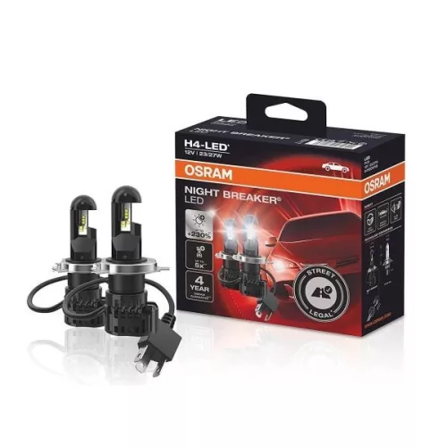 LED autóizzó készlet H4, 12V, 27/23W, Night Breaker LED (2db)